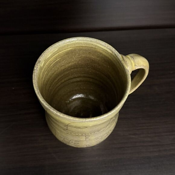 Kurt Anderson Studio Pottery Robot Coffee Mug Cup Penland Gallery “Try Harder” - Picture 5 of 8